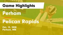 Perham  vs Pelican Rapids Game Highlights - Oct. 13, 2020