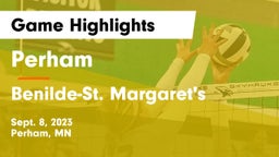 Perham  vs Benilde-St. Margaret's  Game Highlights - Sept. 8, 2023