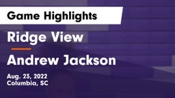 Ridge View  vs Andrew Jackson  Game Highlights - Aug. 23, 2022