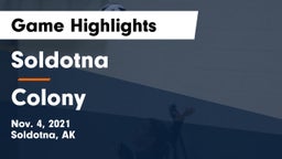 Soldotna  vs Colony  Game Highlights - Nov. 4, 2021
