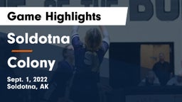 Soldotna  vs Colony  Game Highlights - Sept. 1, 2022