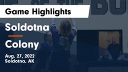 Soldotna  vs Colony  Game Highlights - Aug. 27, 2022