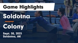 Soldotna  vs Colony  Game Highlights - Sept. 30, 2023