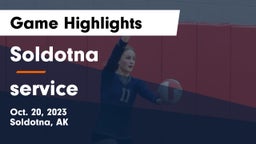 Soldotna  vs service  Game Highlights - Oct. 20, 2023