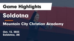 Soldotna  vs Mountain City Christian Academy  Game Highlights - Oct. 13, 2023