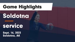 Soldotna  vs service  Game Highlights - Sept. 16, 2023