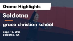 Soldotna  vs grace christian school Game Highlights - Sept. 16, 2023