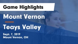 Mount Vernon  vs Teays Valley  Game Highlights - Sept. 7, 2019