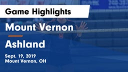 Mount Vernon  vs Ashland  Game Highlights - Sept. 19, 2019