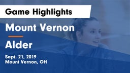 Mount Vernon  vs Alder  Game Highlights - Sept. 21, 2019