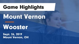 Mount Vernon  vs Wooster  Game Highlights - Sept. 26, 2019