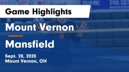 Mount Vernon  vs Mansfield  Game Highlights - Sept. 28, 2020