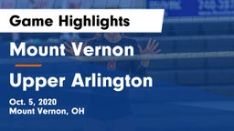 Mount Vernon  vs Upper Arlington  Game Highlights - Oct. 5, 2020