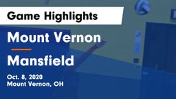 Mount Vernon  vs Mansfield  Game Highlights - Oct. 8, 2020