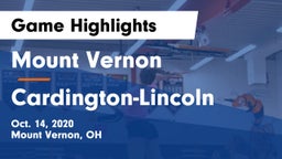 Mount Vernon  vs Cardington-Lincoln  Game Highlights - Oct. 14, 2020