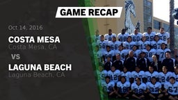 Recap: Costa Mesa  vs. Laguna Beach  2016