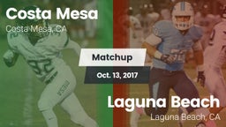 Matchup: Costa Mesa High vs. Laguna Beach  2017