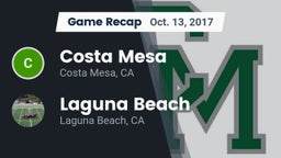 Recap: Costa Mesa  vs. Laguna Beach  2017