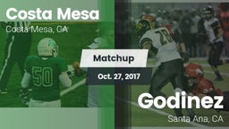 Matchup: Costa Mesa High vs. Godinez  2017