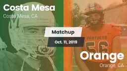 Matchup: Costa Mesa High vs. Orange  2019