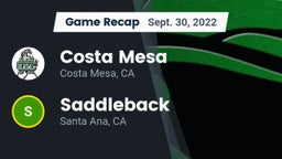 Recap: Costa Mesa  vs. Saddleback  2022