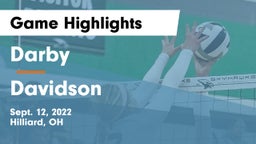 Darby  vs Davidson  Game Highlights - Sept. 12, 2022