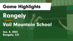 Rangely  vs Vail Mountain School  Game Highlights - Jan. 8, 2022