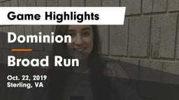 Dominion  vs Broad Run  Game Highlights - Oct. 22, 2019