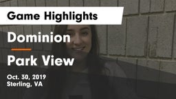 Dominion  vs Park View  Game Highlights - Oct. 30, 2019