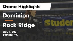 Dominion  vs Rock Ridge  Game Highlights - Oct. 7, 2021