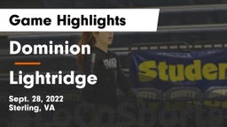 Dominion  vs Lightridge  Game Highlights - Sept. 28, 2022