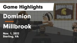 Dominion  vs Millbrook  Game Highlights - Nov. 1, 2022