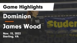 Dominion  vs James Wood  Game Highlights - Nov. 15, 2022