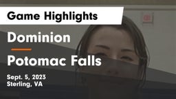 Dominion  vs Potomac Falls  Game Highlights - Sept. 5, 2023