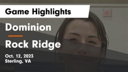 Dominion  vs Rock Ridge  Game Highlights - Oct. 12, 2023