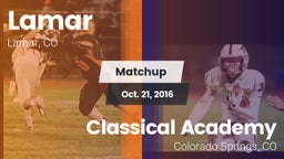 Matchup: Lamar  vs. Classical Academy  2016