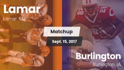 Matchup: Lamar  vs. Burlington  2017