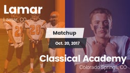 Matchup: Lamar  vs. Classical Academy  2017