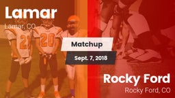 Matchup: Lamar  vs. Rocky Ford  2018