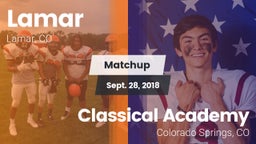 Matchup: Lamar  vs. Classical Academy  2018