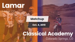 Matchup: Lamar  vs. Classical Academy  2019