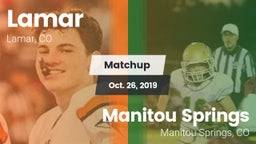 Matchup: Lamar  vs. Manitou Springs  2019