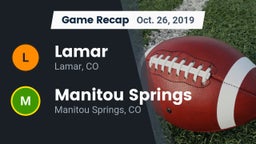 Recap: Lamar  vs. Manitou Springs  2019