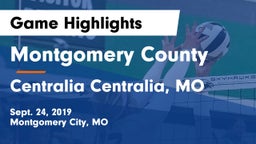 Montgomery County  vs Centralia  Centralia, MO Game Highlights - Sept. 24, 2019