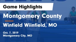 Montgomery County  vs Winfield  Wiinfield, MO Game Highlights - Oct. 7, 2019