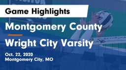 Montgomery County  vs Wright City Varsity  Game Highlights - Oct. 22, 2020