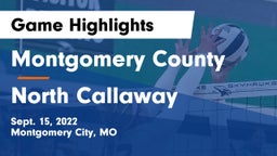 Montgomery County  vs North Callaway  Game Highlights - Sept. 15, 2022