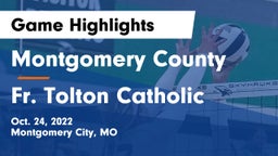 Montgomery County  vs Fr. Tolton Catholic  Game Highlights - Oct. 24, 2022
