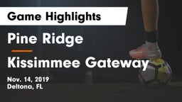 Pine Ridge  vs Kissimmee Gateway Game Highlights - Nov. 14, 2019
