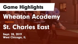 Wheaton Academy  vs St. Charles East  Game Highlights - Sept. 28, 2019